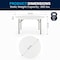 Flash Furniture Round Wh 60Rnd Plastic Fold Table, 59.75" W, 59.75" L, 28.75" H, Plastic Top, White DAD-YCZ-152R-GW-GG - alternate 10